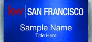 (image for) Keller Williams San Francisco Large Silver Meridian Blue Badge