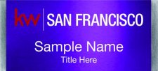 (image for) Keller Williams San Francisco Large Silver Meridian Purple Badge