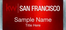 (image for) Keller Williams San Francisco Large Silver Meridian Red Badge