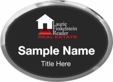(image for) Laurie Finkelstein Reader Real Estate Oval Executive Silver Other badge