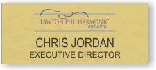 (image for) Lawton Philharmonic Orchestra Gold Square Corner Badge