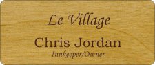 (image for) Le Village Woodgrain Badge