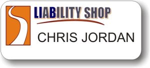 (image for) Liability Shop White Badge