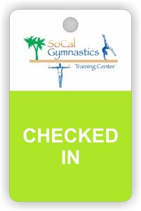 (image for) SoCal Gymnastics Lime Green Badge