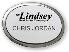 (image for) Lindsey Real Estate Company Silver Executive Oval Badge