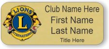 (image for) Lions Club International Gold Badge