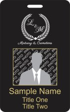 (image for) L&M Mortuary & Cremations - Vertical Photo ID Badge