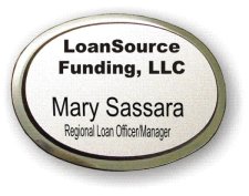 (image for) LoanSource Silver Oval Executive Badge