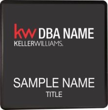 (image for) Keller Williams Realty Logo 2 Black Square Executive Black Badge