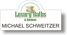 (image for) Luxury Bath and Kitchens Shaped Badge