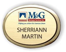 (image for) M & G Mortgage Services Executive Oval Gold Badge