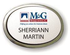 (image for) M & G Mortgage Services Executive Oval Silver Badge