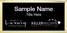 (image for) Keller Williams Luxury Maui - Executive Gold Badge with Black Insert