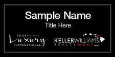(image for) Keller Williams Luxury Maui - Executive Black Badge with Black Insert