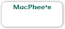 (image for) MacPhee's Restaurant & Pub White Logo Only Badge