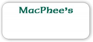 (image for) MacPhee\'s Restaurant & Pub White Logo Only Badge