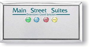 (image for) Main Street Management Executive Silver Logo Only Badge