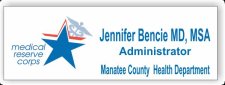 (image for) Manatee County Medical Reserve Corps White Badge
