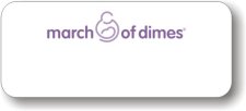 (image for) March of Dimes White Logo Only Badge