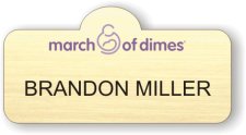 (image for) March of Dimes Shaped Gold Badge