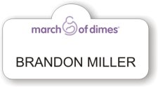 (image for) March of Dimes Shaped White Badge