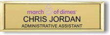 (image for) March of Dimes Small Executive Gold Badge