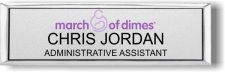 (image for) March of Dimes Small Executive Silver Badge