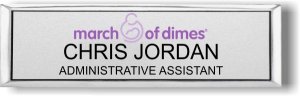 (image for) March of Dimes Small Executive Silver Badge