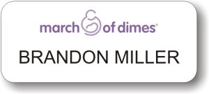 (image for) March of Dimes White Badge