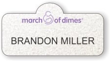 (image for) March of Dimes Shaped Silver Badge