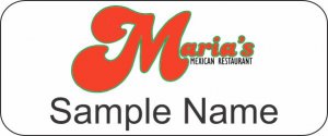 (image for) Maria\'s Mexican Restaurant Standard White Badge