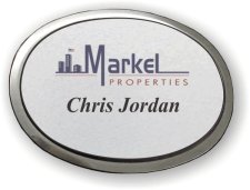 (image for) Markel Properties Silver Executive Oval Badge