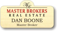 (image for) Master Brokers of the Carolinas Shaped Gold Badge