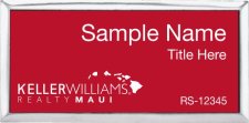 (image for) Keller Williams Maui Executive Silver Badge with Red Insert