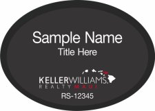 (image for) Keller Williams Maui Oval Executive Black Badge with Black Insert