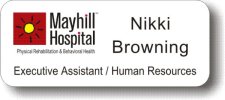 (image for) Mayhill Hospital White Badge