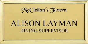 (image for) McClellan\'s Tavern Executive Gold Badge