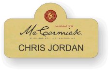 (image for) McCormick Distilling Gold Shaped Badge