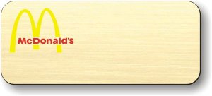 (image for) McDonald\'s Gold Logo Only Badge