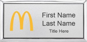 (image for) McDonald\'s Executive Silver Name Badge