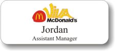 (image for) McDonald's Viva White Badge