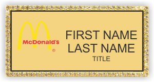 (image for) McDonald\'s Gold Bling Badge