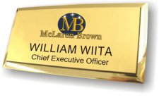 (image for) McLaren Brown Executive Gold Badge