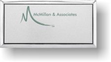 (image for) McMillan & Associates Silver Executive Badge Logo Only