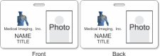 (image for) Medical Imaging, Inc. Photo ID Horizontal Double Sided badge