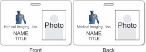 (image for) Medical Imaging, Inc. Photo ID Horizontal Double Sided badge