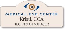 (image for) Medical Eye Center Shaped Badge (New Layout)