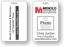 (image for) Menold Construction & Restoration Double Sided Photo ID Badge