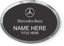 (image for) Mercedes-Benz Oval Executive Black/Silver Badge