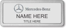 (image for) Mercedes-Benz Silver Prestige Badge with Pebbled Silver Frame